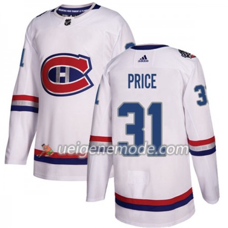 Herren Eishockey Montreal Canadiens Trikot Carey Price 31 Adidas 2017-2018 White 2017 100 Classic Authentic
